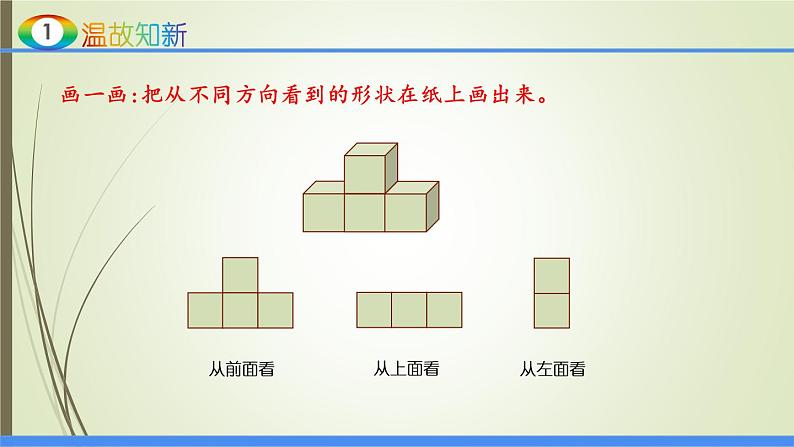 人教版四年级数学下册课件2.2观察物体第4页