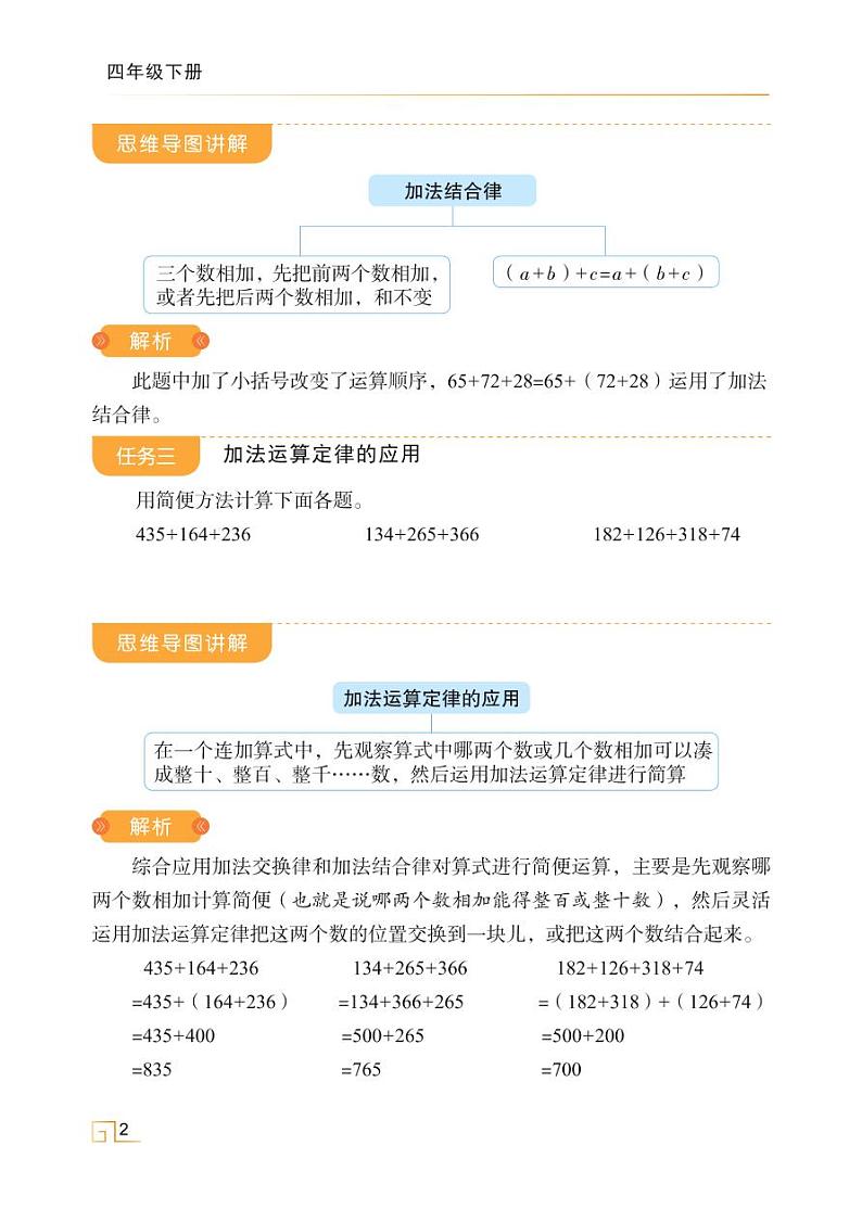 人教版四年级数学下册3.1加法运算定律及其应用（课件+教案+习题+说课稿）02