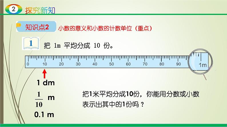 人教版四年级数学下册课件4.1.1小数的意义第7页