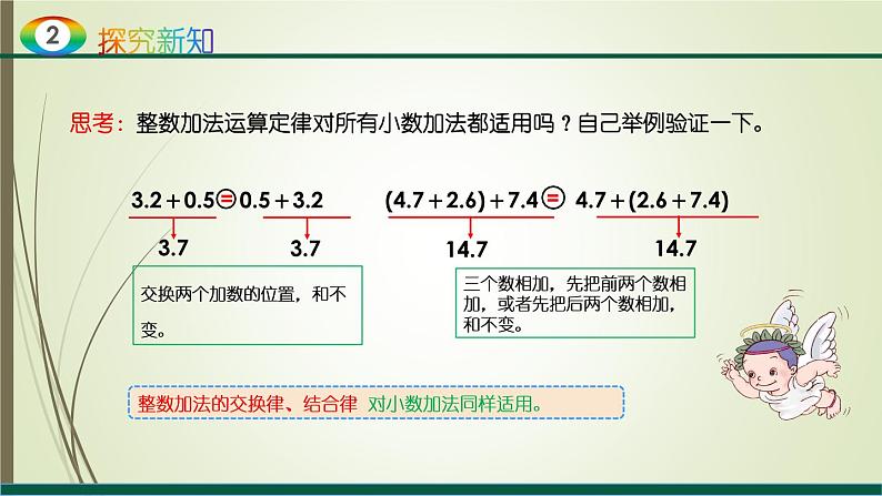 人教版四年级数学下册6.3整数加法运算定律推广到小数（课件+教案+习题+说课稿）06