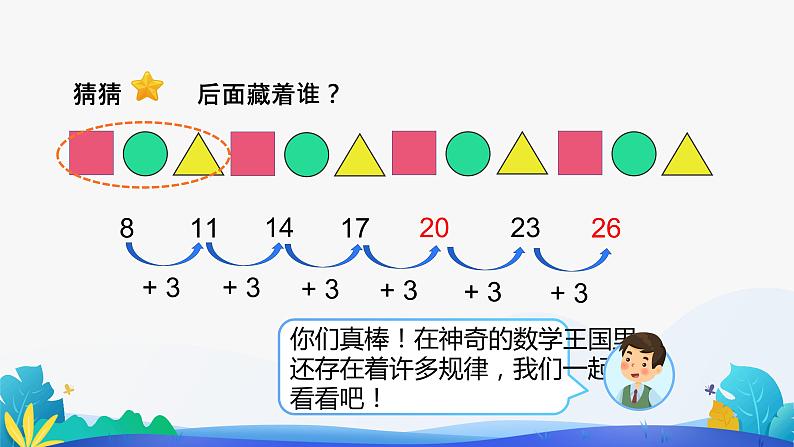 人教版数学一年级下册课件 7 找规律 第3课时第7页