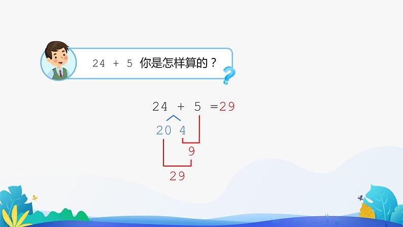 人教版数学一年级下册课件 6.2 两位数加一位数、整十数 第2课时第3页