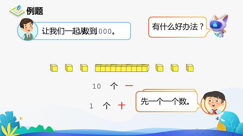 人教版数学二年级下册课件 7.2 10000以内数的认识02