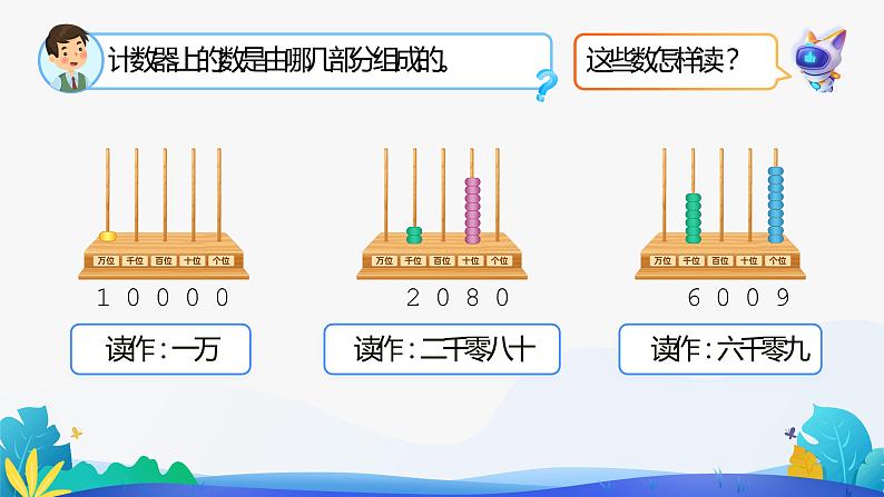 人教版数学二年级下册课件 7 万以内数的认识——读数第6页