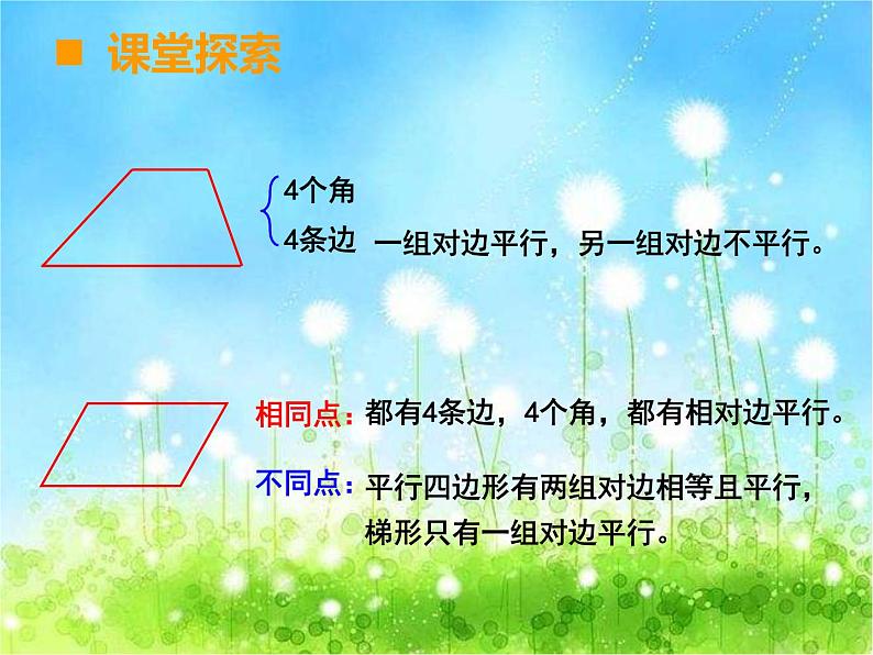 西师大版数学 四年级下册课件PPT 梯形 4404