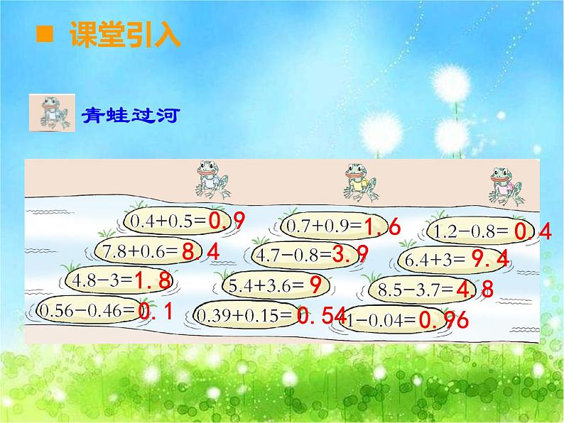 西师大版数学 四年级下册课件PPT小数的加法和减法 48 第二课时第2页