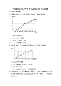 小学数学人教版五年级下册7 折线统计图单元测试当堂检测题