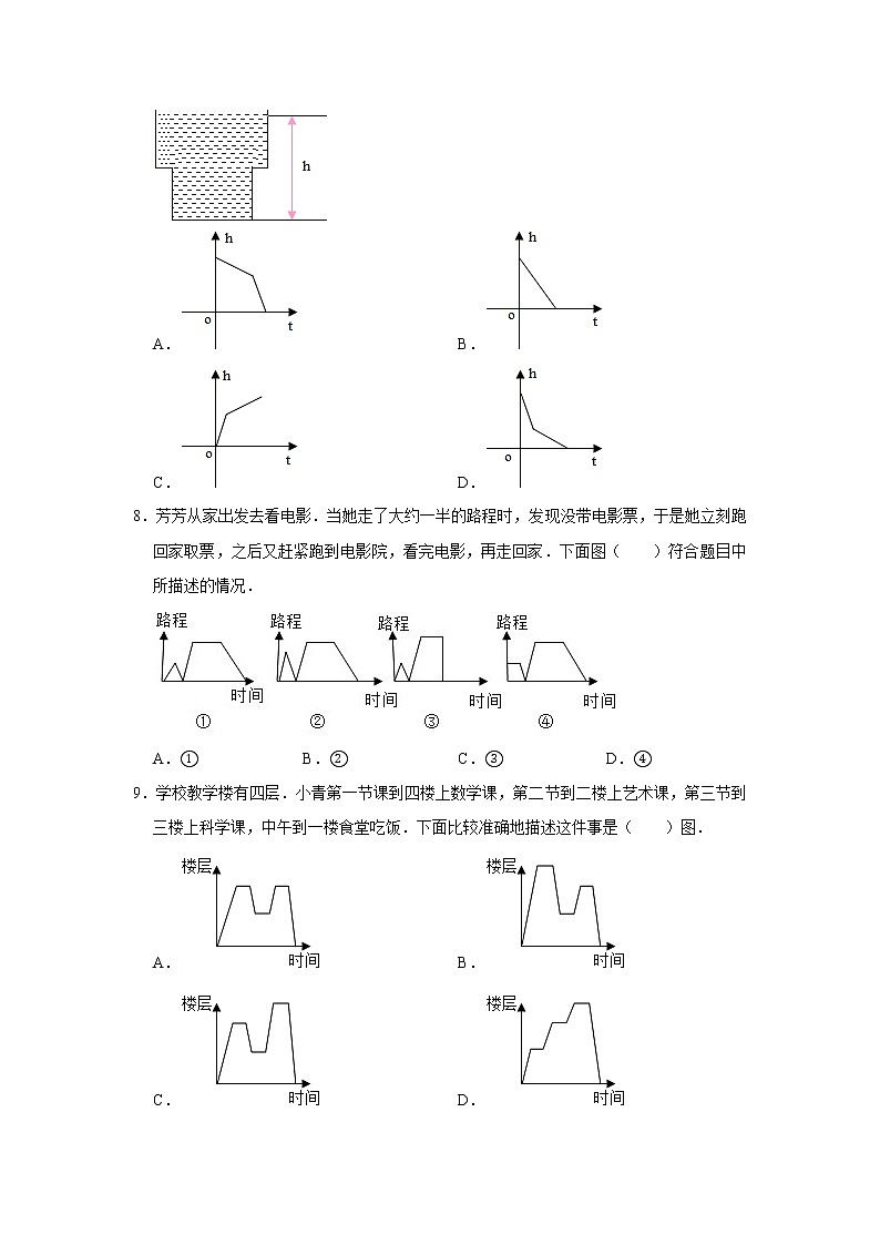 五年级下册数学试题 -《7 折线统计图》单元测试卷   人教版（含答案）第3页