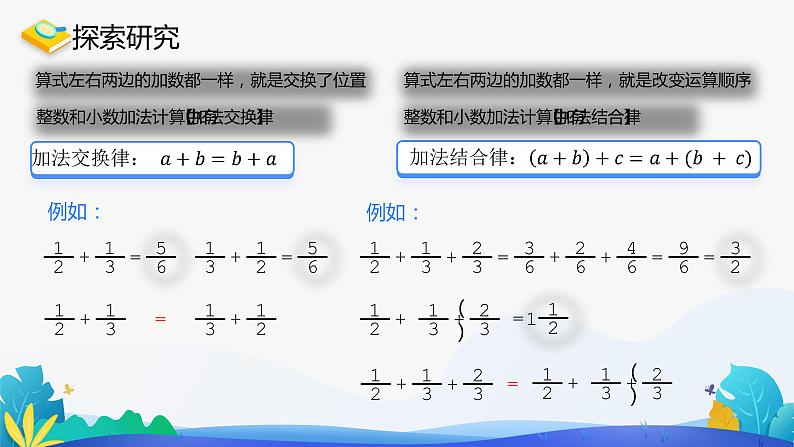 人教版数学五年级下册课件 6.3 分数加减混合运算 第2课时第4页