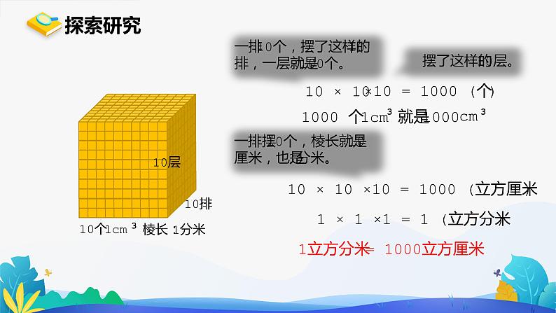 人教版数学五年级下册课件 3.3.2 体积单位间的进率第5页