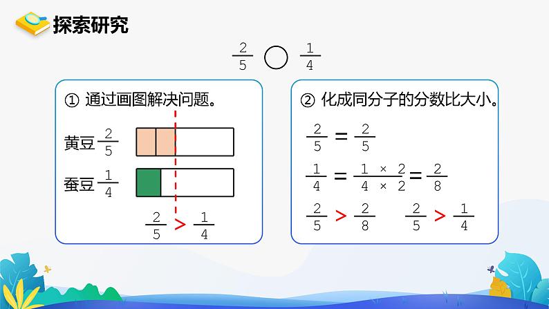 人教版数学五年级下册课件 4.5.2 通分 第1课时05