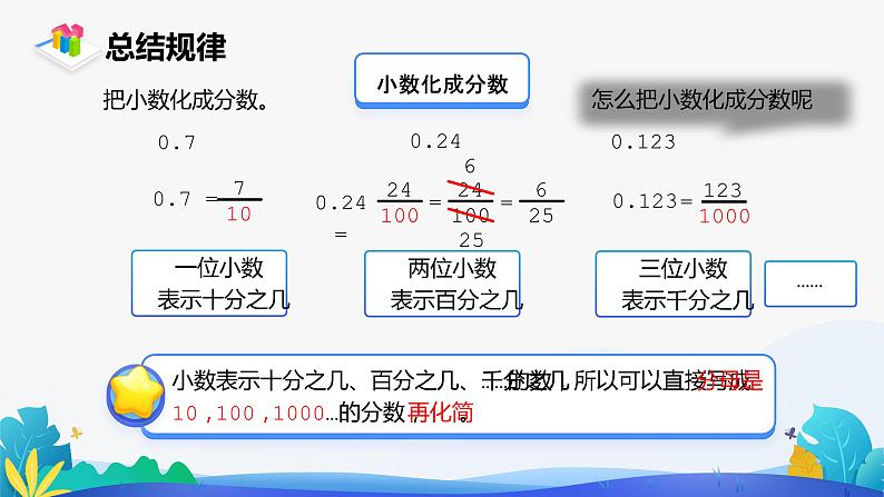 人教版数学五年级下册课件 4.6 分数和小数的互化 第1课时第7页