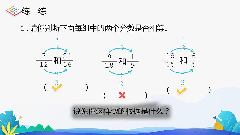 人教版数学五年级下册课件 4.3 分数的基本性质 第2课时第5页