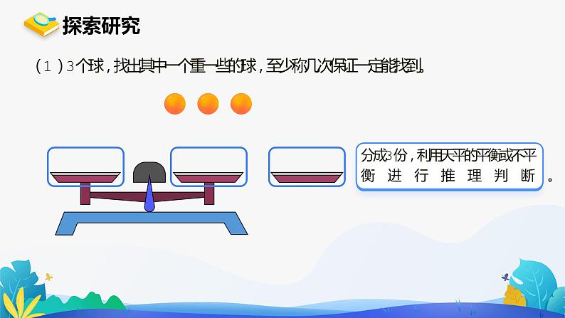 人教版数学五年级下册课件 8 找次品 第2课时第7页