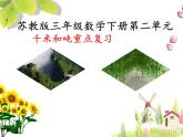 三年级数学下册教学课件-第2单元 千米和吨千米和吨重点复习-苏教版(共16张PPT)