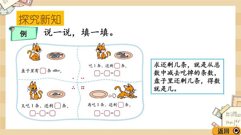 3.3 《可爱的小猫（得数是0的减法）》课件第3页