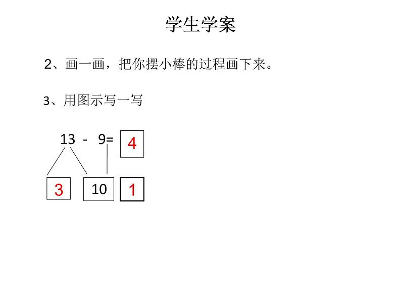 一年级数学下册课件-1.1十几减9（共9张PPT）-苏教版第4页