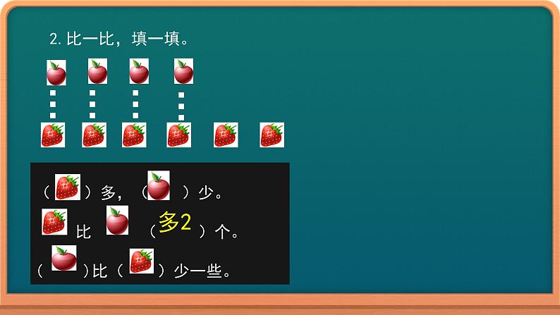 冀教版数学一年级下册 五 100以内的加法和减法（一）_求一个数比另一个数多几 课件03