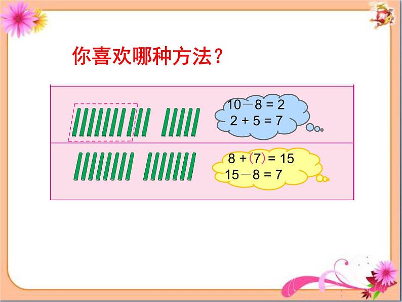 一年级数学下册课件-1 十几减8、7（174）-苏教版第8页