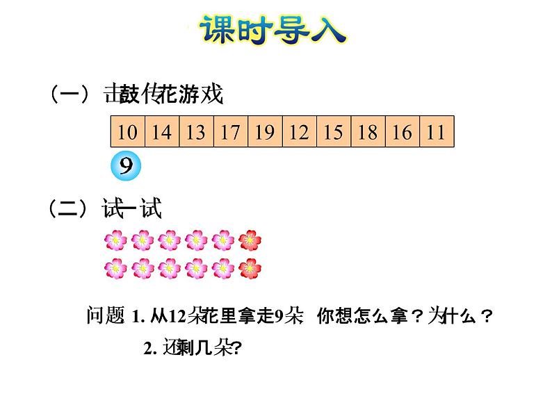 一年级数学下册课件-1 十几减8、7（129）-苏教版（12张PPT）第2页