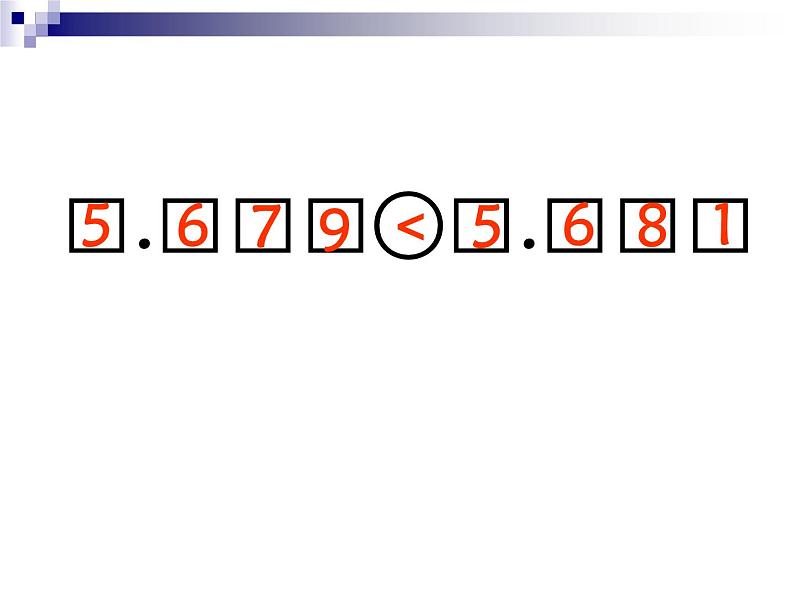 人教版小学数学四年级下册 四.小数的意义和性质 2.2小数的大小比较   课件04