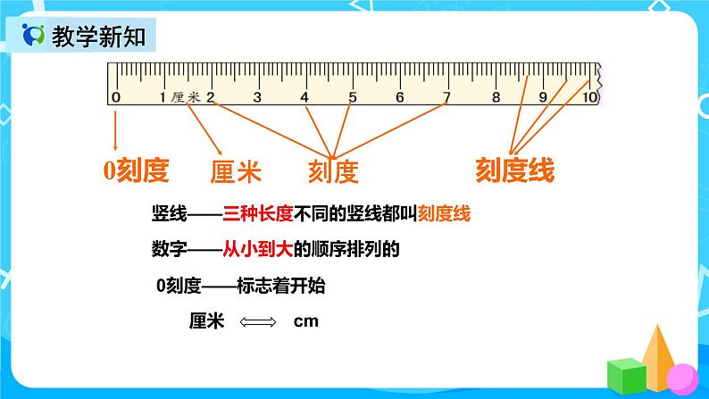 人教版数学二年级上册第一单元第二课时《认识厘米和用厘米量》课件+教案+同步练习（含答案）05