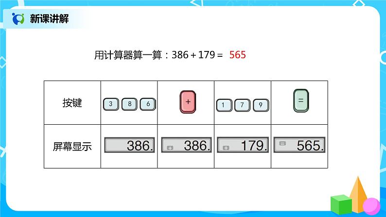 人教版小学数学四年级上册1.13《计算器的认识和应用》PPT课件+教学设计+同步练习04