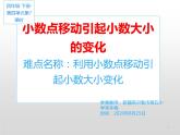 人教版小学数学四年级下册 四.小数的意义和性质 3.小数点移动引起小数大小的变化   课件