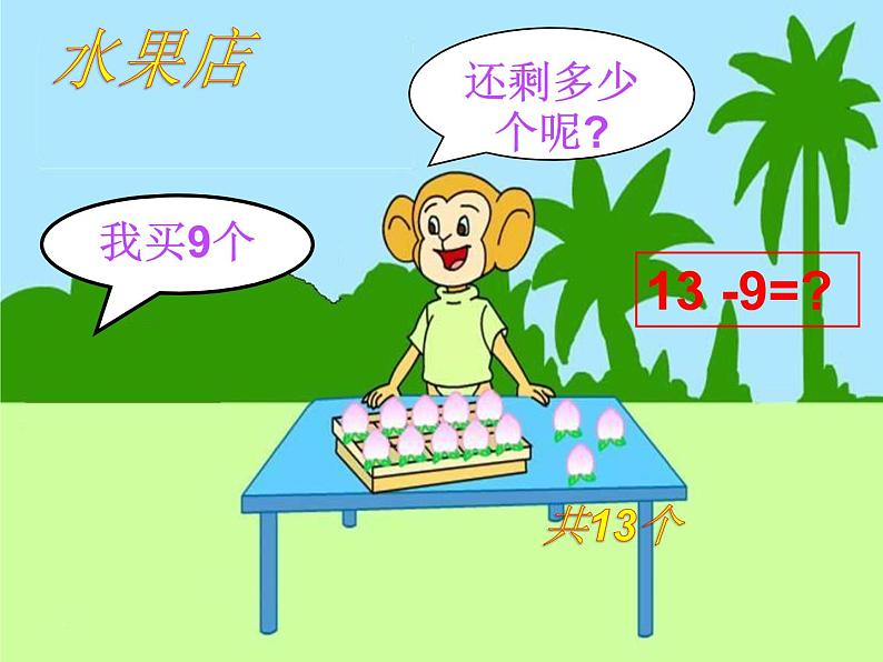 一年级数学下册课件-1.1十几减9-苏教版第4页