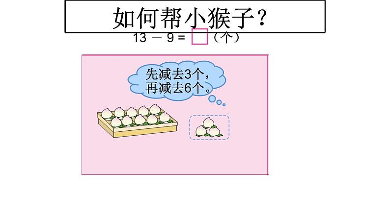 一年级数学下册课件-1.1十几减9 - 苏教版（共13张PPT）第4页