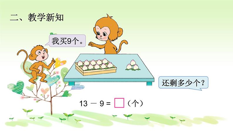 一年级数学下册课件-1.1十几减9 - 苏教版（共15张PPT）第4页