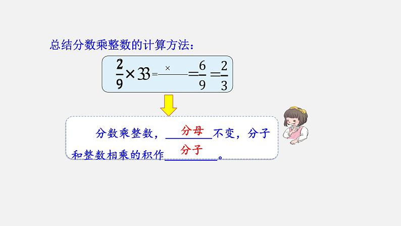 人教版六年级数学上册 第1单元 第1课时 分数乘整数（授课课件）第8页