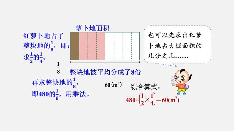 人教版六年级数学上册 第1单元 第7课时 连续求一个数的几分之几是多少（授课课件）06