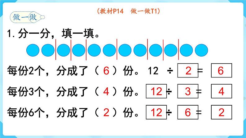 人教版二年级下册第2单元  表内除法（一） 第5课时  除法课件PPT07