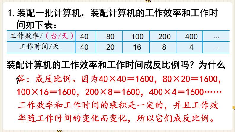 第6单元 正比例和反比例 练习十一课件PPT第2页