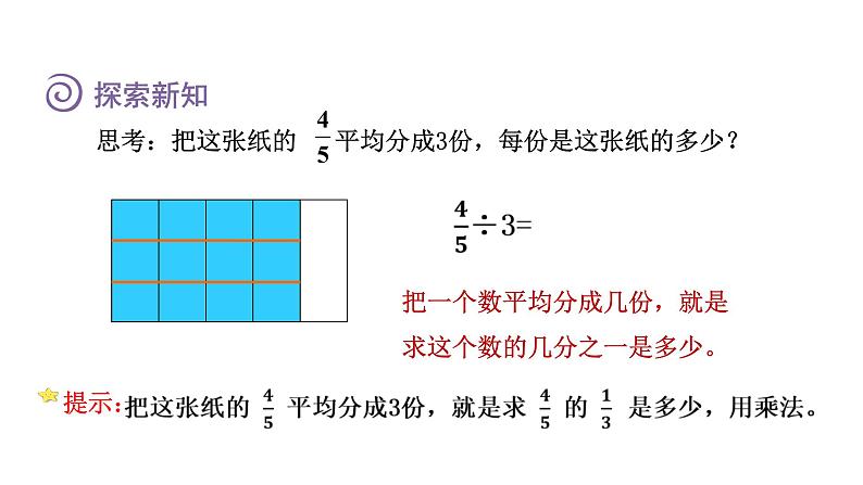 人教版六年级数学上册 第3单元 第2课时  分数除以整数（授课课件）第7页