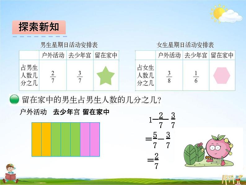 北师大版五年级数学下册《1-2 星期日的安排》课堂教学课件PPT小学优秀课件第5页