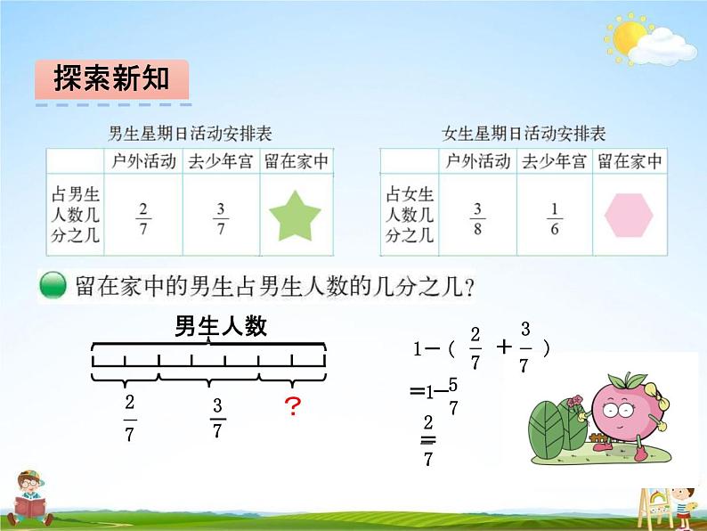 北师大版五年级数学下册《1-2 星期日的安排》课堂教学课件PPT小学优秀课件第6页