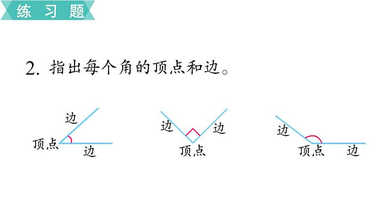 苏教版二年级数学下册 第7单元   角的初步认识 第3课时  练习九课件PPT第3页