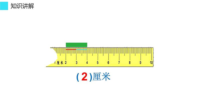 人教版二年级数学上册 1 长度单位-断尺测量长度 课件第3页