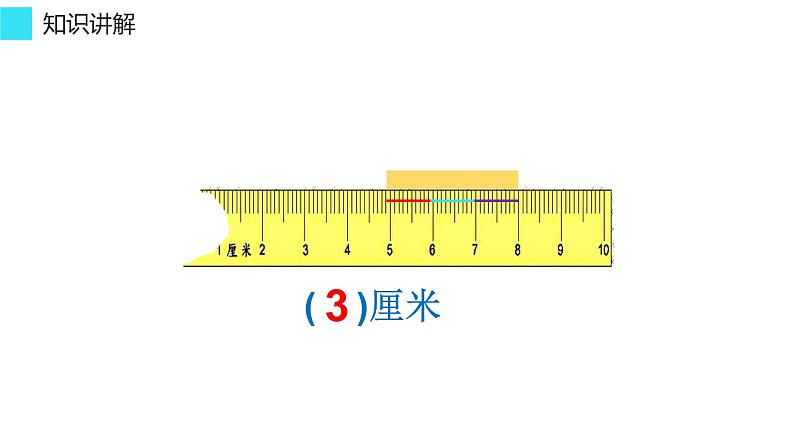 人教版二年级数学上册 1 长度单位-断尺测量长度 课件第4页