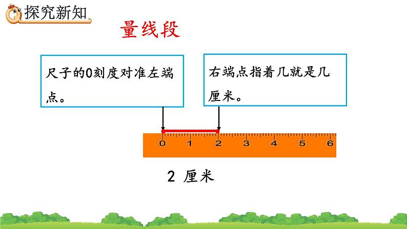 人教版二年级数学上册 1 长度单位-认识线段(1) 课件第7页