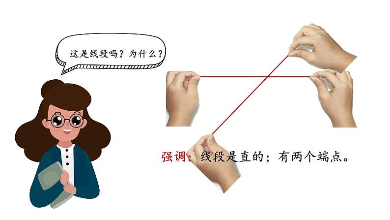 人教版二年级数学上册 1 长度单位-认识线段(4) 课件第7页