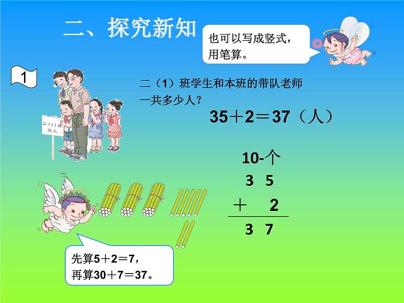 人教版二年级数学上册 2.1.1 不进位加(5) 课件第3页