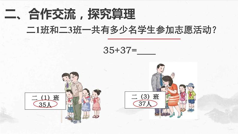 人教版二年级数学上册 2.1.2 两位数加两位数进位加 课件04