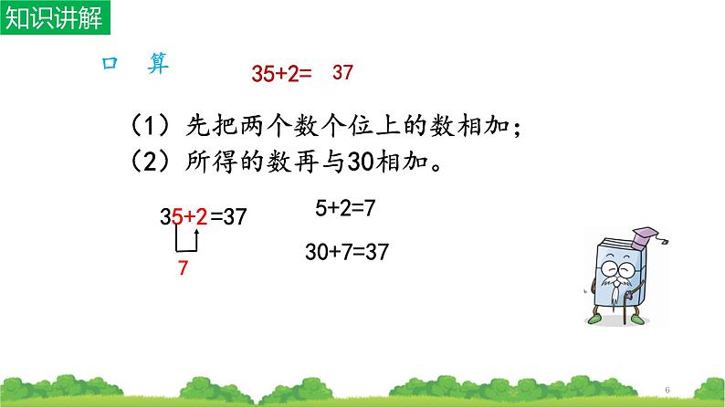 人教版二年级数学上册 2.1.1 100以内的加法（不进位加） 课件第6页