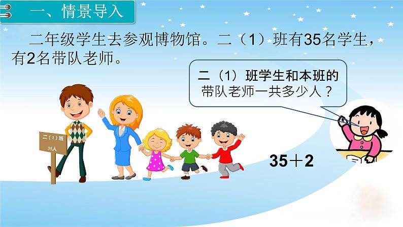 人教版二年级数学上册 2.1.1 100以内不进位加法（1） 课件第4页