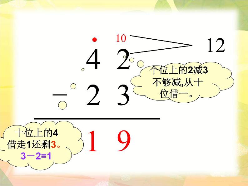 人教版二年级数学上册 2.2.2 两位数减两位数的退位减法 课件第7页