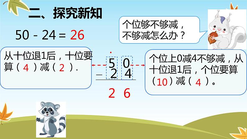 人教版二年级数学上册 2.2.2 退位减(2) 课件07