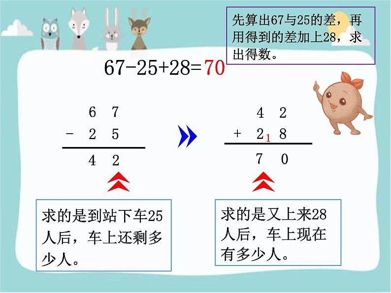 人教版二年级数学上册 2.3 加减混合 课件第8页